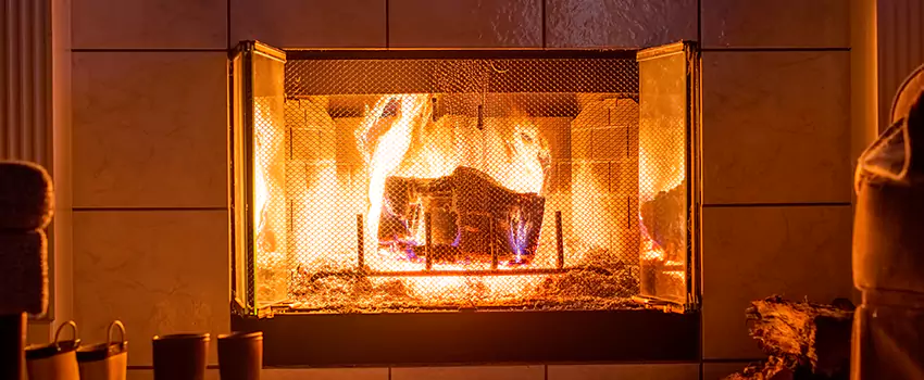 Mendota Hearth Landscape Fireplace Installation in Cheyenne, Wyoming