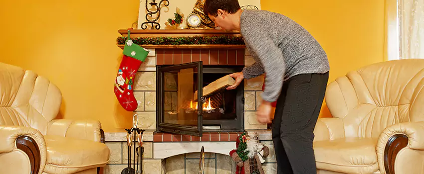 Rusted Metal Fireplace Restoration in Cheyenne, Wyoming